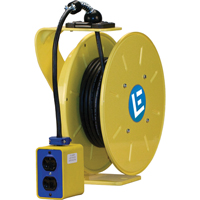 LE9000 Series Heavy-Duty Cord Reels, 50', SJOW, 12/3 Gauge, 20 A MAS Chibougamau