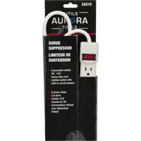 Surge Suppressor, 6 Outlets, 200 J, 1875 W, 3' Cord MAS Chibougamau