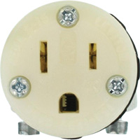 Connecteur de prise de rallonge de qualit&eacute; hospitali&egrave;re, 5-15R, Nylon MAS Chibougamau