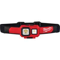 Lampe frontale projecteur et diffuseur, DEL, 450 lumens, 2 hres de fonctionnement, piles AAA MAS Chibougamau