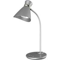 Desk Lamp, 6 W, LED, 16" Neck, Silver MAS Chibougamau