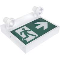 Running Man Sign with Security Lights, LED, Battery Operated/Hardwired, 12-1/10" L x 11" W, Pictogram MAS Chibougamau