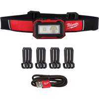 Magnetic Headlamp & Task Light, LED, 450 Lumens, 2.5 Hrs. Run Time, Rechargeable Batteries MAS Chibougamau