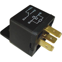 SPDT Mini Relay with Resistor, Plug, 40 Amps, 12 V MAS Chibougamau