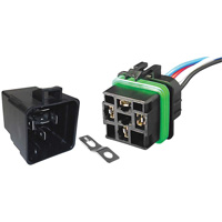 Weather-Resistant Sealed Relay & Pigtail Combo Pack, Mini-Breaker, 30 Amps, 24 V MAS Chibougamau