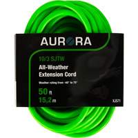 Industrial Extension Cord, All-Weather, SJTW, 10/3 AWG, 15 A, 50' MAS Chibougamau