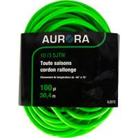 Industrial Extension Cord, All-Weather, SJTW, 10/3 AWG, 15 A, 100' MAS Chibougamau