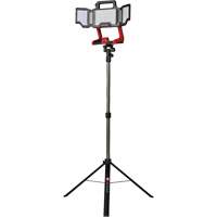 Lampe de travail &agrave; DEL professionnelle &agrave; panneaux pliants lumens sans fil 18V sur tr&eacute;pied, DEL, 3600 lumens MAS Chibougamau