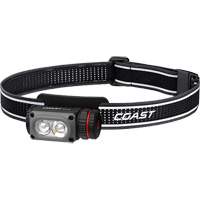 Lampe frontale COAST WPH10R &agrave; deux couleurs avec aimant et agrafe, DEL, 500 lumens, 3,25 hres de fonctionnement, piles Rechargeable MAS Chibougamau
