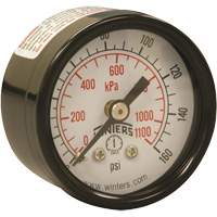Manom&egrave;tre &eacute;conomique,  1-1/2", 0 - 160 psi, Fixation arri&egrave;re, Analogique MAS Chibougamau