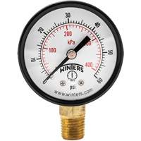 Manom&egrave;tre &eacute;conomique,  2", 0 - 60 psi, Fixation inf&eacute;rieure, Analogique MAS Chibougamau
